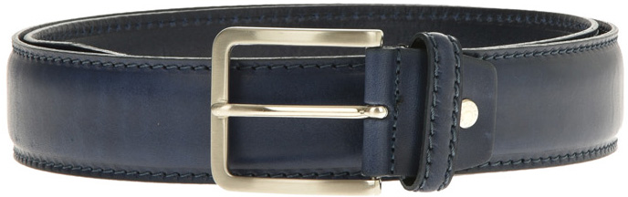 Curea barbati din piele naturala Pierro Poggi PP2002, Albastru-130 cm, #2, Bagsy