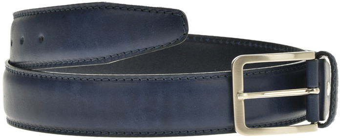 Curea barbati din piele naturala Pierro Poggi PP2002, Albastru-130 cm, #3, Bagsy