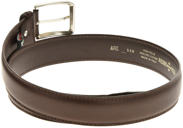 Curea barbati din piele naturala Pierro Poggi PP2002, Maro-130 cm, #6, Bagsy