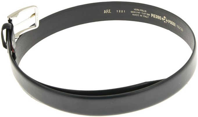 Curea barbati din piele naturala Pierro Poggi PP2003, Albastru-125 cm, #6, Bagsy