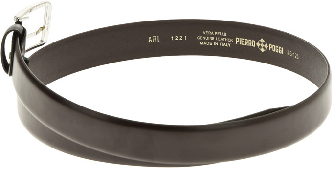 Curea barbati din piele naturala Pierro Poggi PP2003, Maro-125 cm, #6, Bagsy