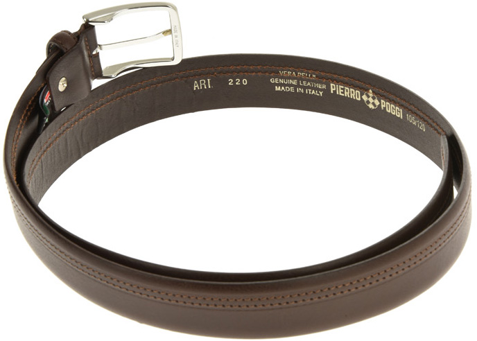 Curea barbati din piele naturala Pierro Poggi PP2004, Maro-110 cm, #4, Bagsy