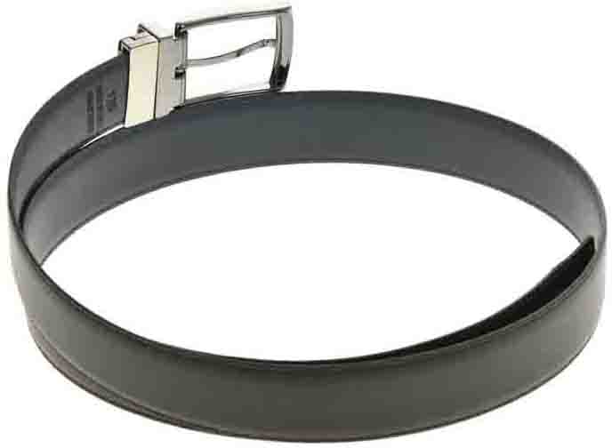 Curea barbati reversibila din piele naturala Pierro Poggi PP2005, Negru/Albastru-110 cm, #6, Bagsy