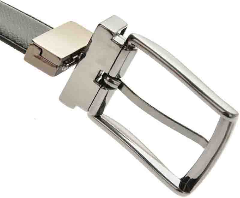 Curea barbati reversibila din piele naturala Pierro Poggi PP2005, Negru/Albastru-130 cm, #4, Bagsy