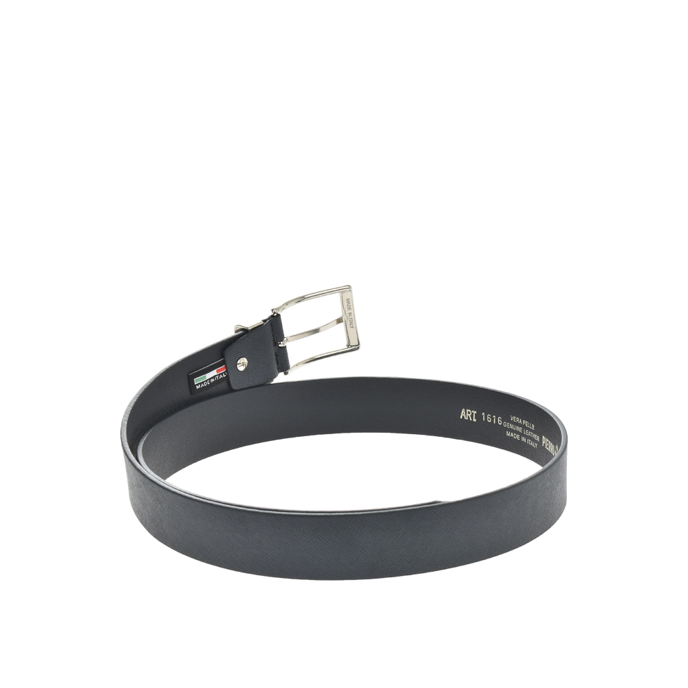 Curea barbati din piele naturala Pierro Poggi PP2007, Albastru-130, #3, Bagsy