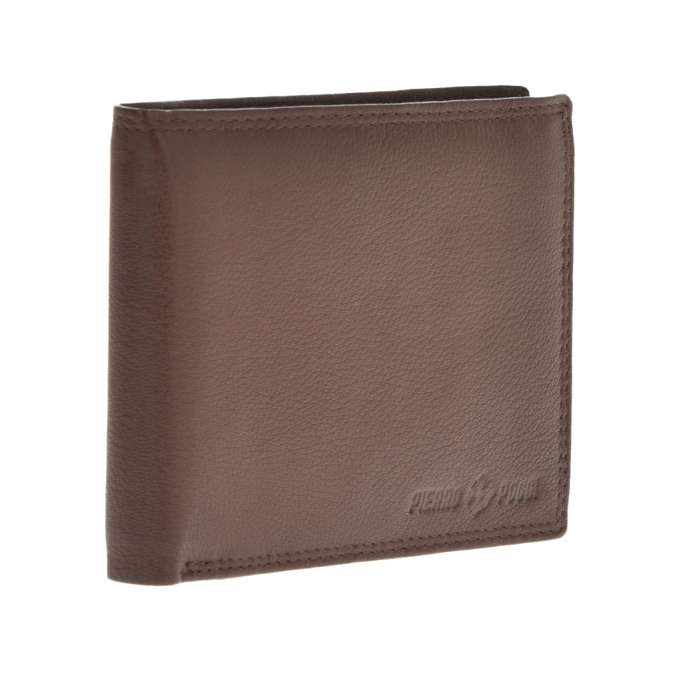 Set cadou barbati portofel si curea reversibila din piele naturala Pierro Poggi PP3003-120, Maro/Albastru, #3, Bagsy