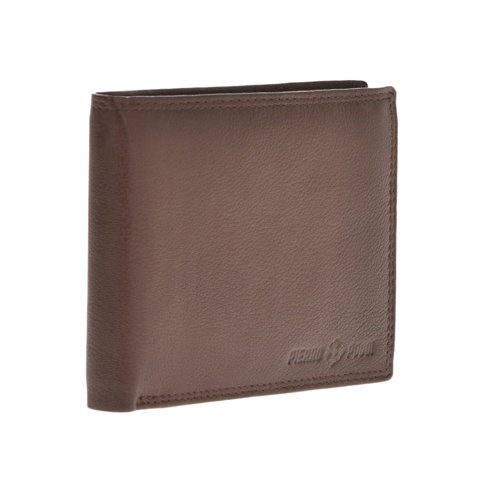 Set cadou barbati portofel si curea reversibila din piele naturala Pierro Poggi PP3003-125, Maro/Albastru, #3, Bagsy