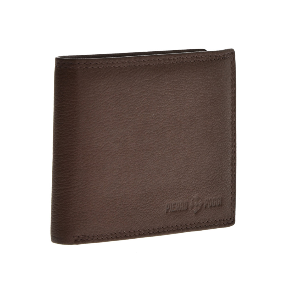 Set cadou barbati portofel si curea din piele naturala Pierro Poggi PP3007-125, Maro/Maro, #3, Bagsy