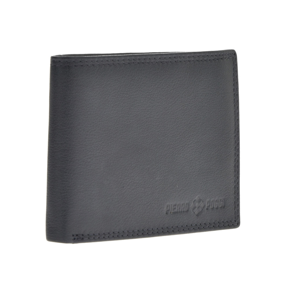 Set cadou barbati portofel si curea din piele naturala Pierro Poggi PP3009-115, Albastru/Albastru, #3, Bagsy