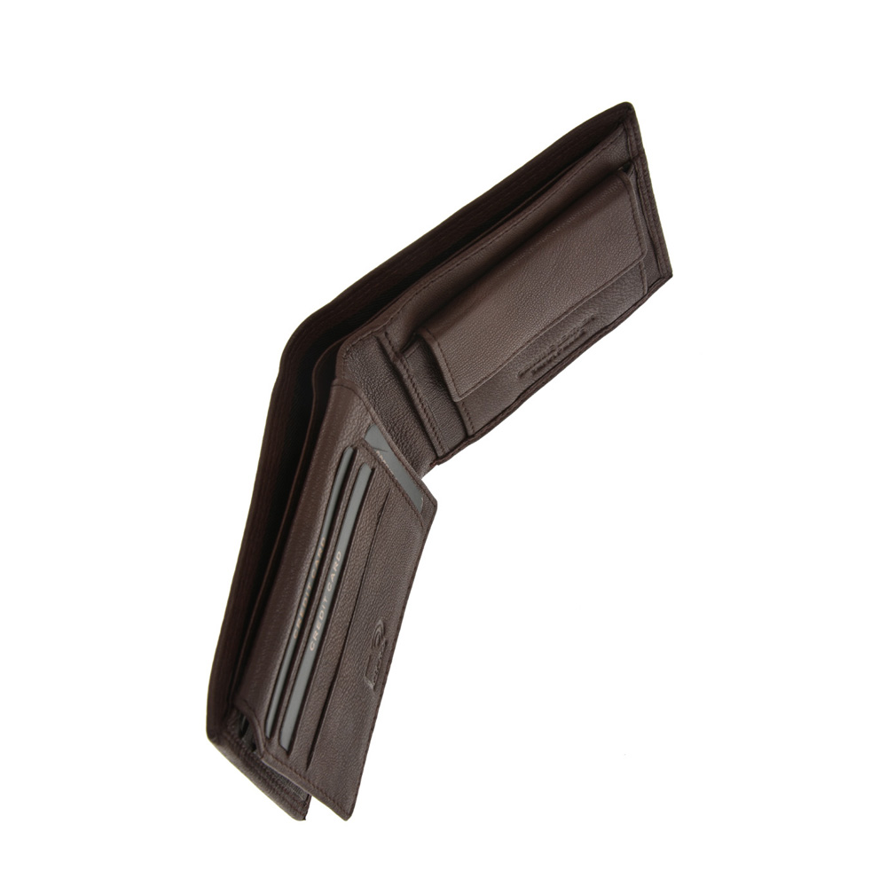 Set cadou barbati portofel si curea din piele naturala Pierro Poggi PP3011-120, Maro/Maro, #4, Bagsy