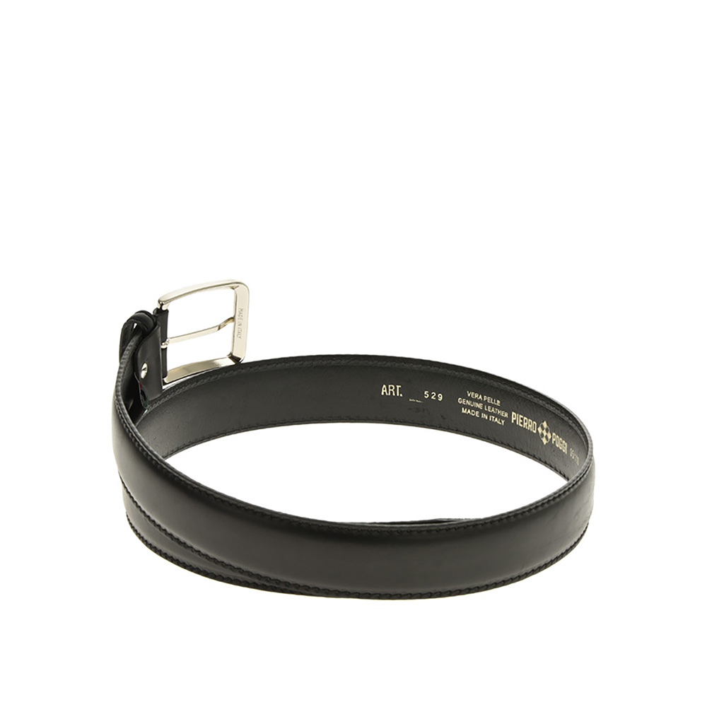 Set cadou barbati portofel si curea din piele naturala Pierro Poggi PP3013-115, Negru/Negru, #7, Bagsy