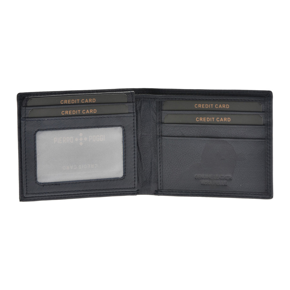 Set cadou barbati portofel si curea reversibila din piele naturala Pierro Poggi PP3015-110, Albastru/Albastru, #4, Bagsy