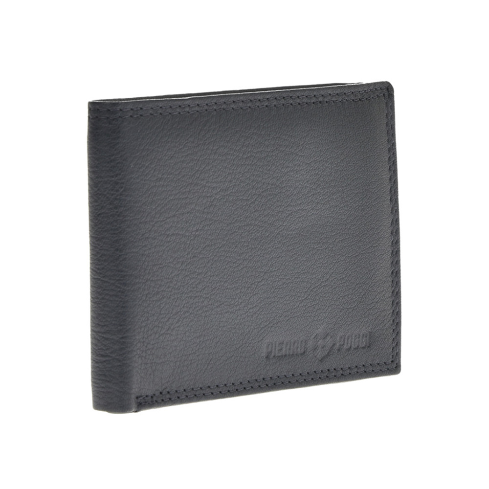 Set cadou barbati portofel si curea din piele naturala Pierro Poggi PP3017-120, Albastru/Albastru, #3, Bagsy