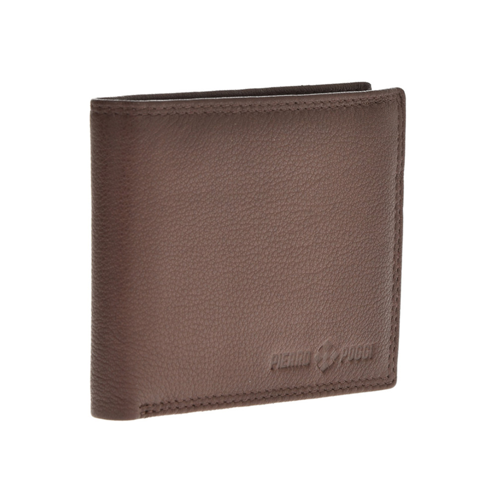 Set cadou barbati portofel si curea din piele naturala Pierro Poggi PP3018-120, Maro/Maro, #3, Bagsy