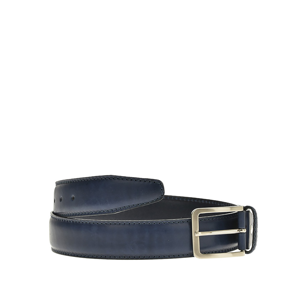 Set cadou barbati portofel si curea din piele naturala Pierro Poggi PP3020-110, Albastru/Albastru, #6, Bagsy