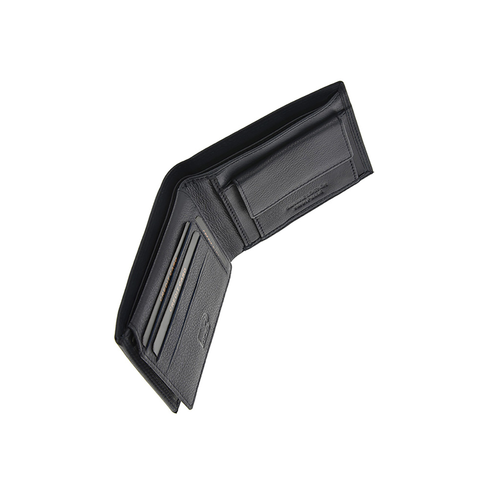 Set cadou barbati portofel si curea din piele naturala Pierro Poggi PP3020-110, Albastru/Albastru, #5, Bagsy