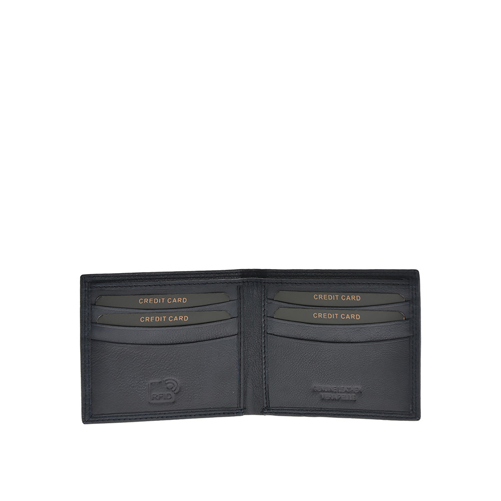 Set cadou barbati portofel si curea din piele naturala Pierro Poggi PP3021-115, Albastru/Albastru, #4, Bagsy