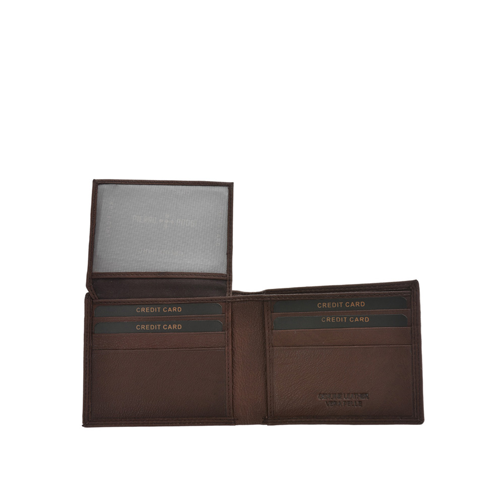 Set cadou barbati portofel si curea reversibila din piele naturala Pierro Poggi PP3022-115, Negru/Maro, #4, Bagsy