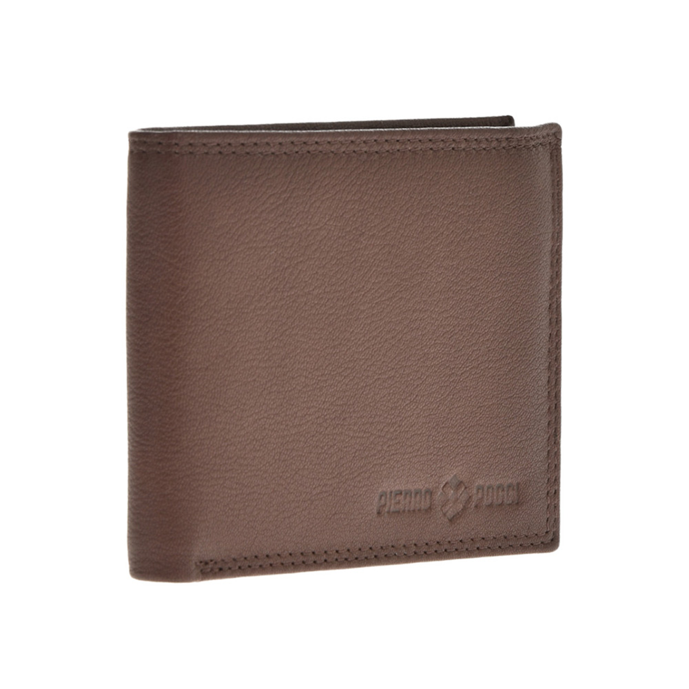 Set cadou barbati portofel si curea reversibila din piele naturala Pierro Poggi PP3022-125, Negru/Maro, #3, Bagsy