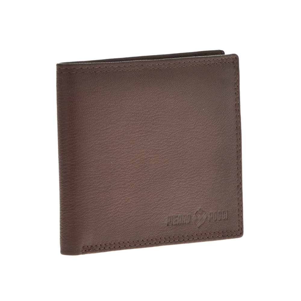 Set cadou barbati portofel si curea din piele naturala Pierro Poggi PP3023-115, Maro/Maro , #3, Bagsy