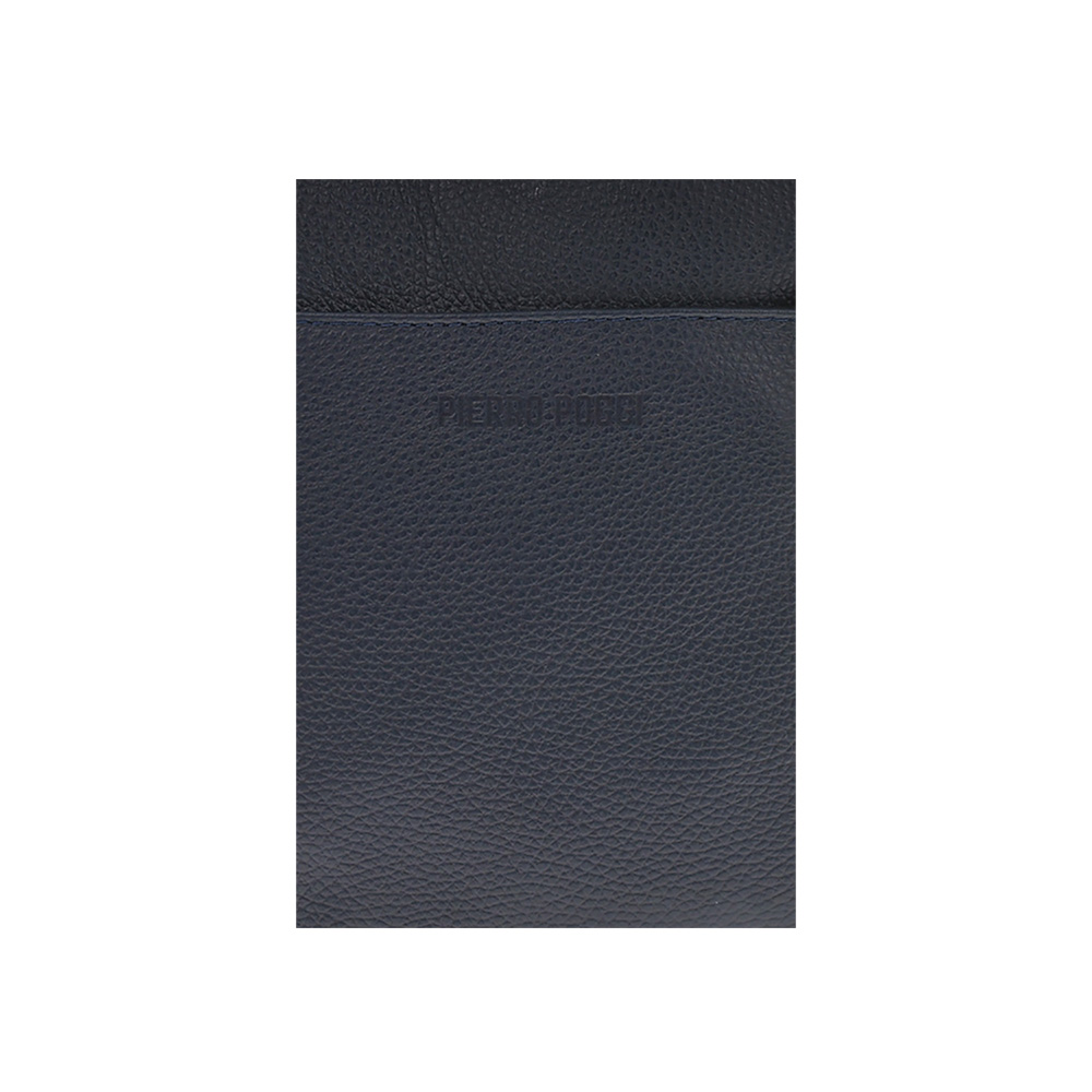 Geanta barbati din piele naturala Pierro Poggi PP4013, Albastru, #4, Bagsy