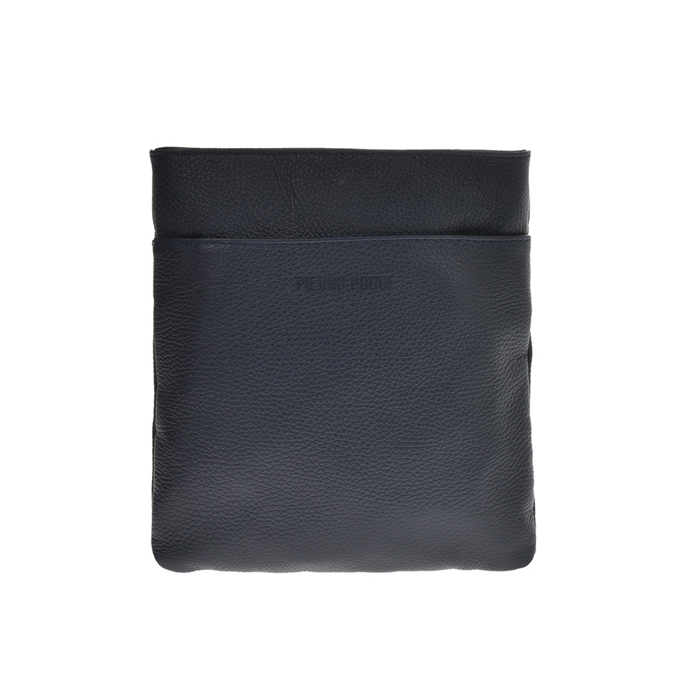 Geanta barbati din piele naturala Pierro Poggi PP4013, Albastru, #1, Bagsy