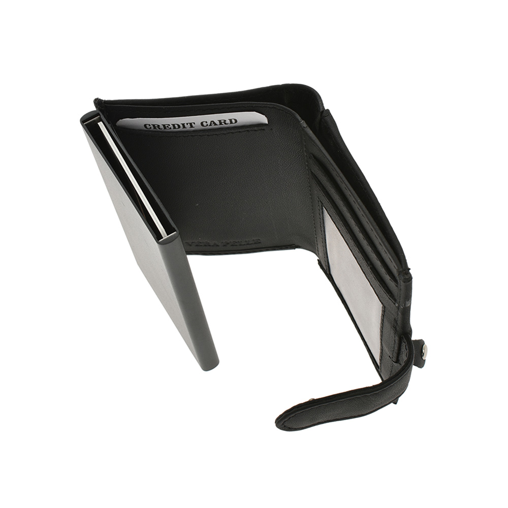 Portofel barbati din piele naturala Pierro Poggi PP4015, Negru, #5, Bagsy