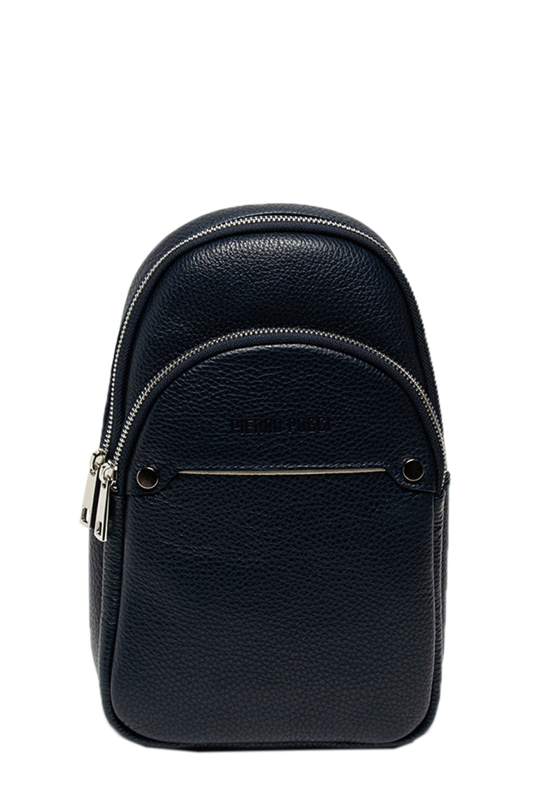 Geanta barbati din piele naturala Pierro Poggi PP4018, Albastru, #1, Bagsy