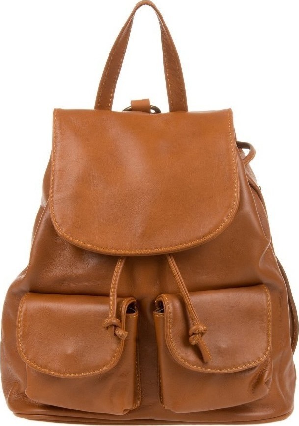 Rucsac din piele naturala Chiara Canotti CC0147, Cognac, #1, Bagsy