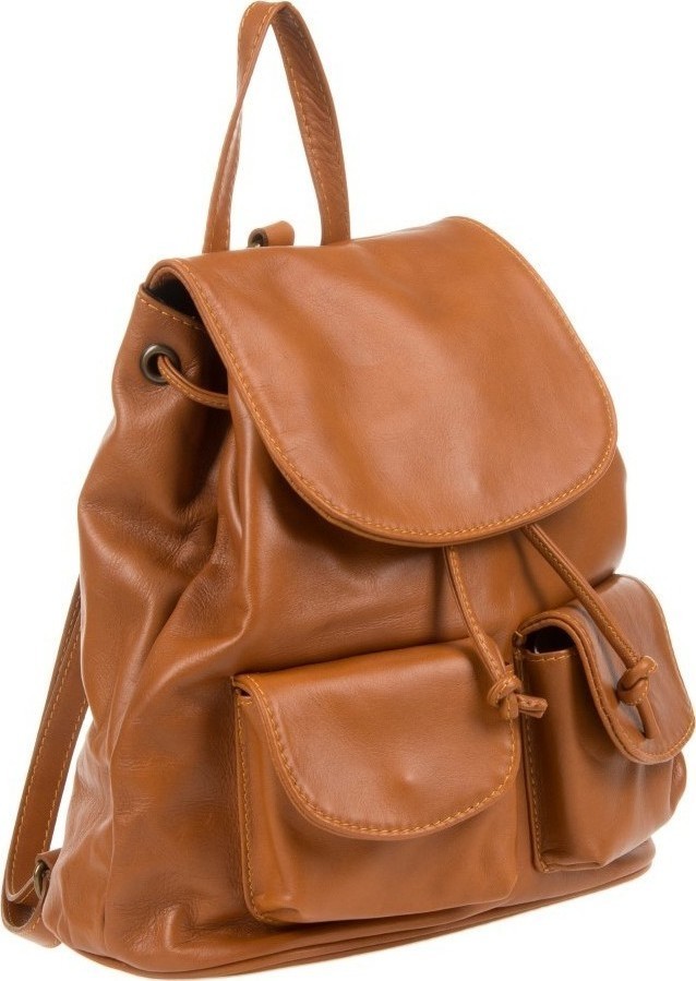 Rucsac din piele naturala Chiara Canotti CC0147, Cognac, #2, Bagsy