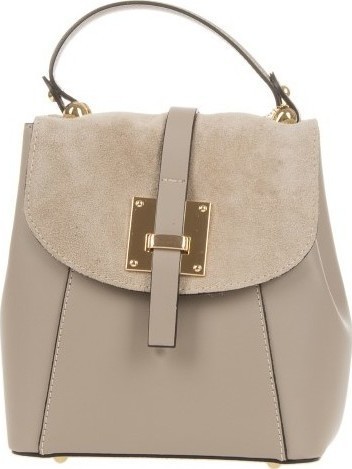 Rucsac din piele naturala Antonia Moretti AM0326, Grej, #1, Bagsy