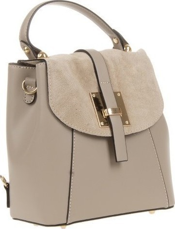 Rucsac din piele naturala Antonia Moretti AM0326, Grej, #2, Bagsy