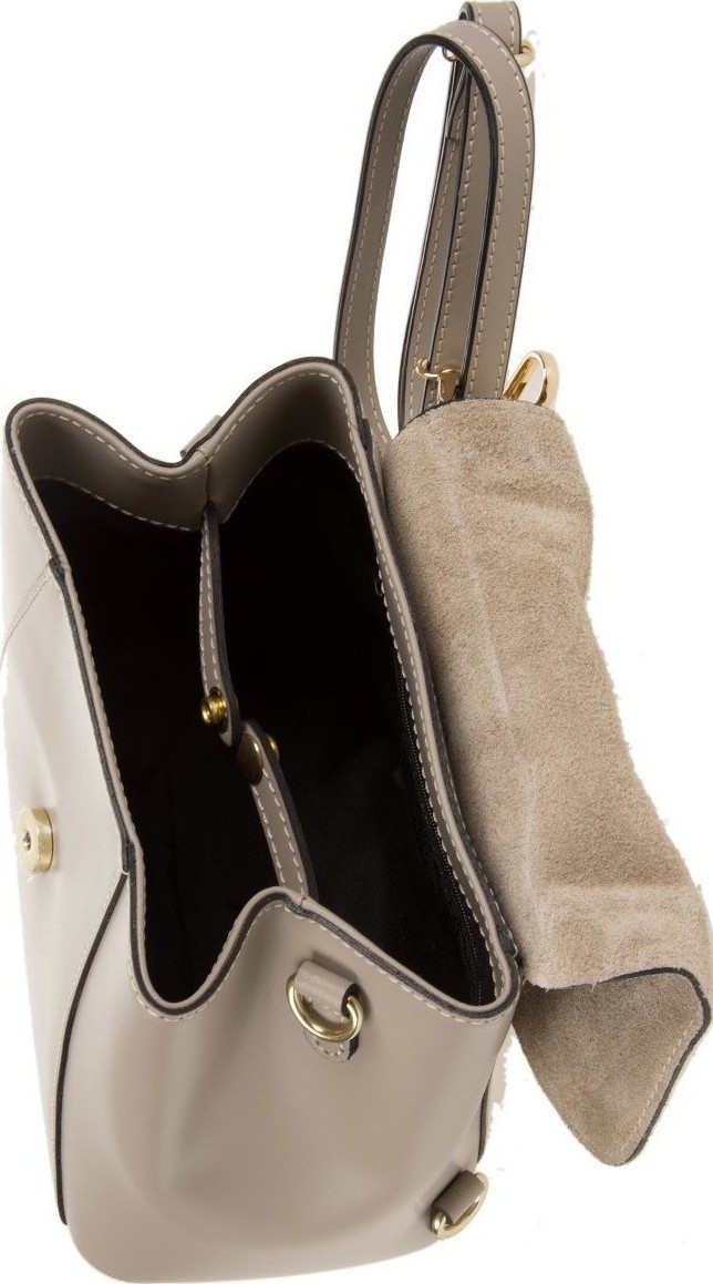 Rucsac din piele naturala Antonia Moretti AM0326, Grej, #4, Bagsy