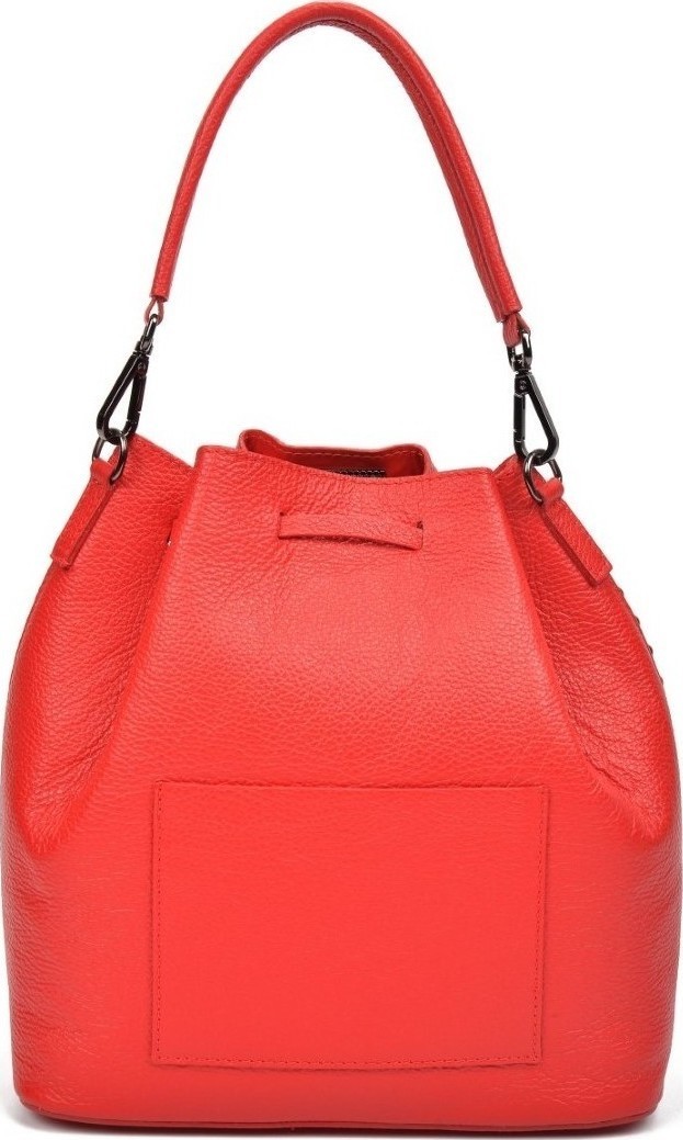 Geanta de mana din piele naturala, Carolina di Rosa CR0303, Rosu, #2, Bagsy