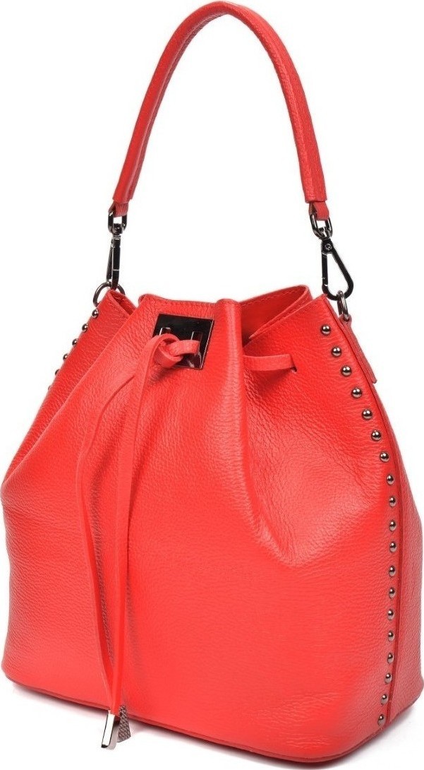 Geanta de mana din piele naturala, Carolina di Rosa CR0303, Rosu, #3, Bagsy