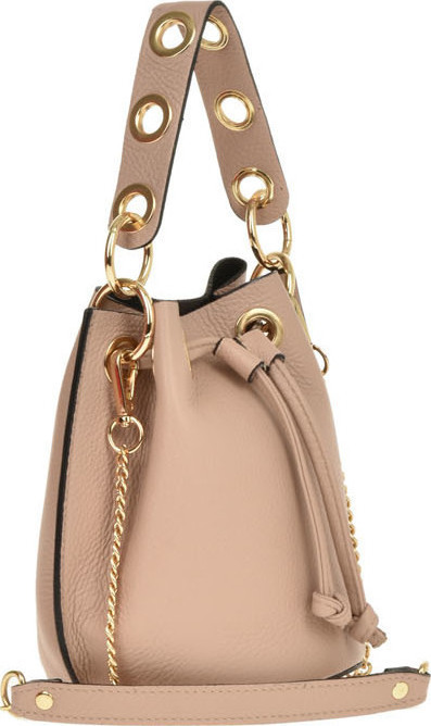 Geanta de umar din piele naturala Antonia Moretti AM0527, Roz prafuit, #2, Bagsy