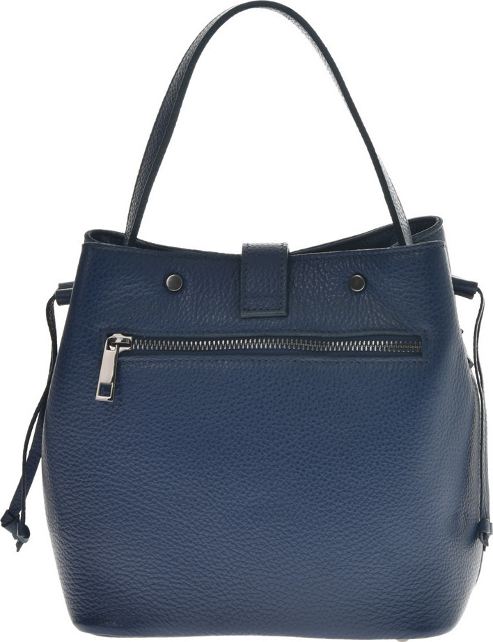 Geanta de mana din piele naturala Chiara Canotti CC0709, Albastru, #3, Bagsy
