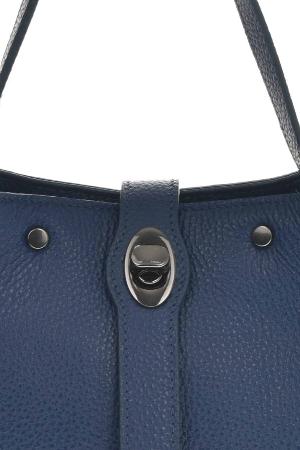 Geanta de mana din piele naturala Chiara Canotti CC0709, Albastru, #5, Bagsy