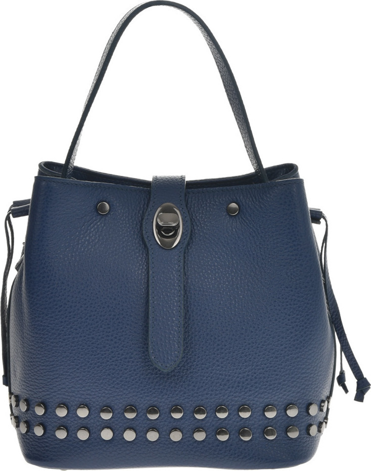 Geanta de mana din piele naturala Chiara Canotti CC0709, Albastru, #1, Bagsy