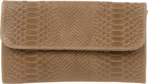 Geanta plic din piele naturala textura reptila Chiara Canotti CC0176, Grej, #1, Bagsy