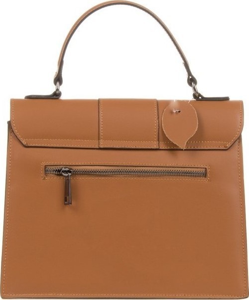 Geanta de mana din piele naturala Antonia Moretti AM0324, Cognac, #3, Bagsy