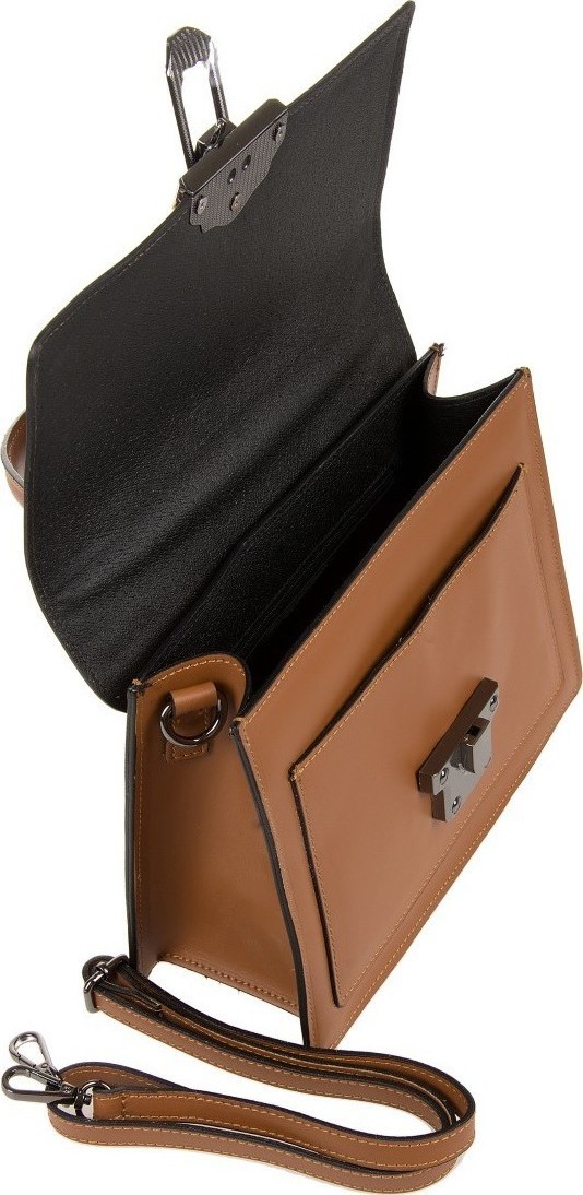 Geanta de mana din piele naturala Antonia Moretti AM0324, Cognac, #4, Bagsy