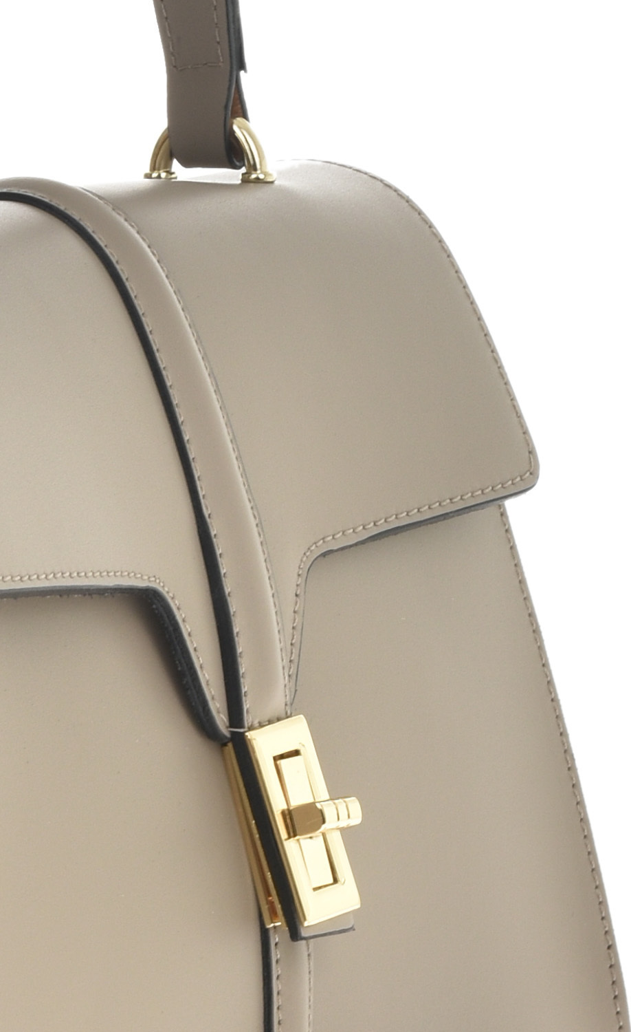 Geanta de mana din piele naturala Antonia Moretti AM0694, Grej, #5, Bagsy