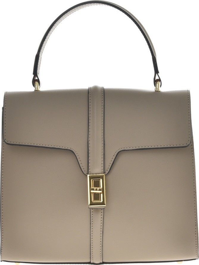 Geanta de mana din piele naturala Antonia Moretti AM0694, Grej, #1, Bagsy