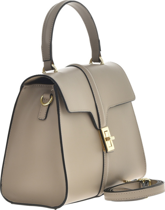 Geanta de mana din piele naturala Antonia Moretti AM0694, Grej, #2, Bagsy