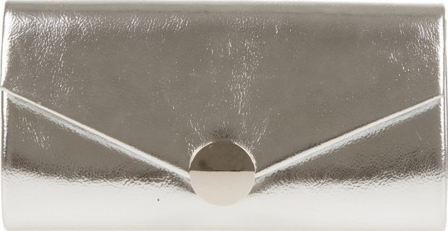 Geanta plic din piele ecologica Chiara Canotti CC0374, Argintiu, Nr. 1, Bagsy