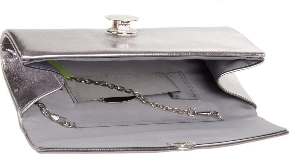 Geanta plic din piele ecologica Chiara Canotti CC0374, Gri, Nr. 4, Bagsy