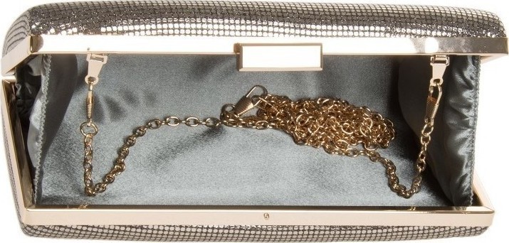 Geanta de ocazie tip clutch Chiara Canotti CC0375, Gri, Nr. 4, Bagsy