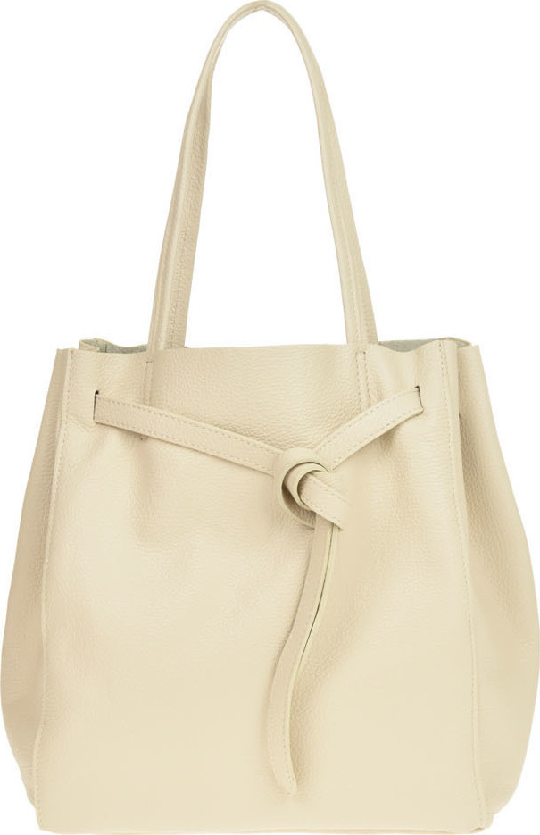Geanta Shopper din piele naturala Antonia Moretti AM0411, Bej, #1, Bagsy