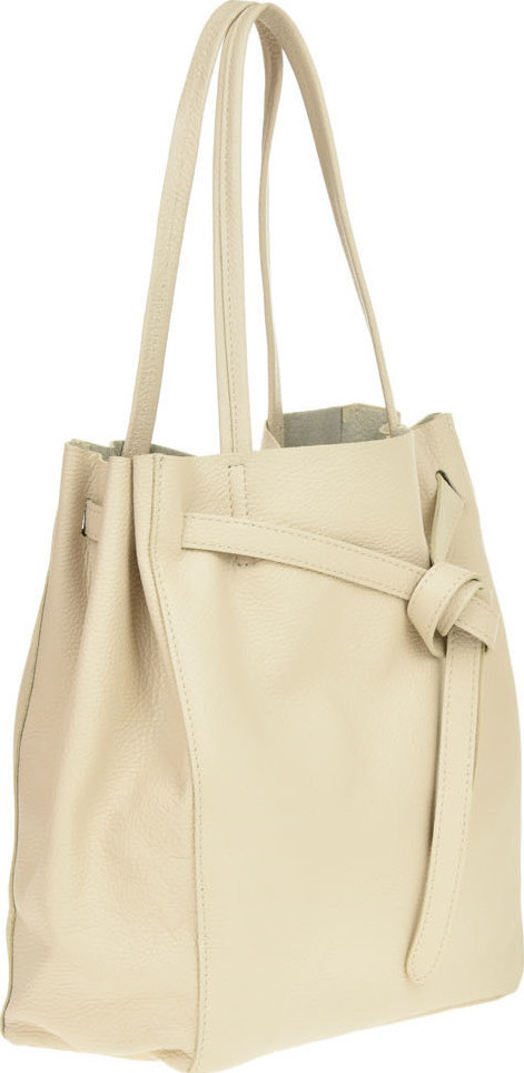Geanta Shopper din piele naturala Antonia Moretti AM0411, Bej, #2, Bagsy